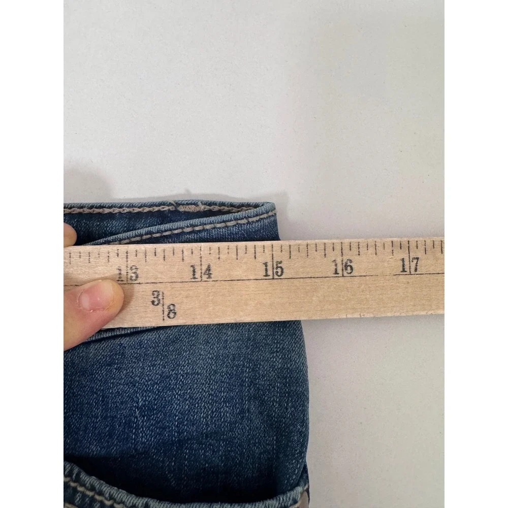Wrangler Retro Mae Jeans sz 28 Blue Mid Rise Boot Cut‎ rodeo western